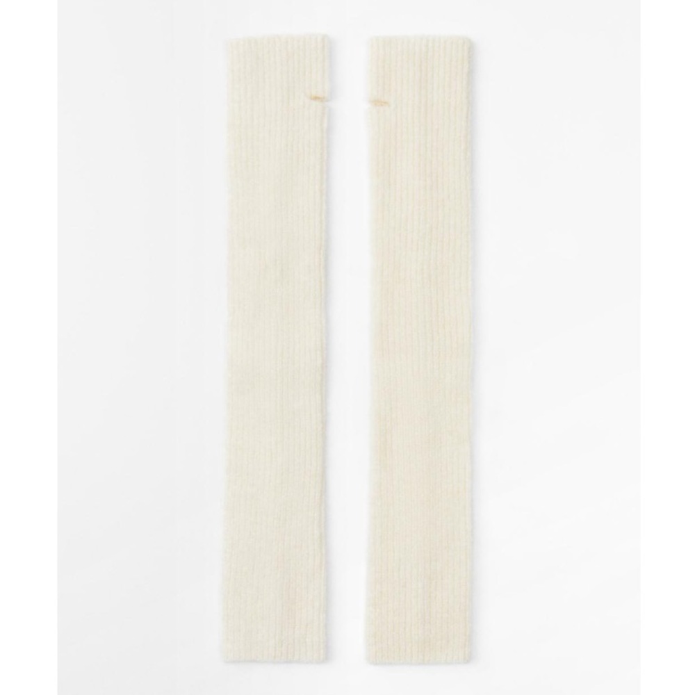 RIBBED FINGERLESS GLOVES